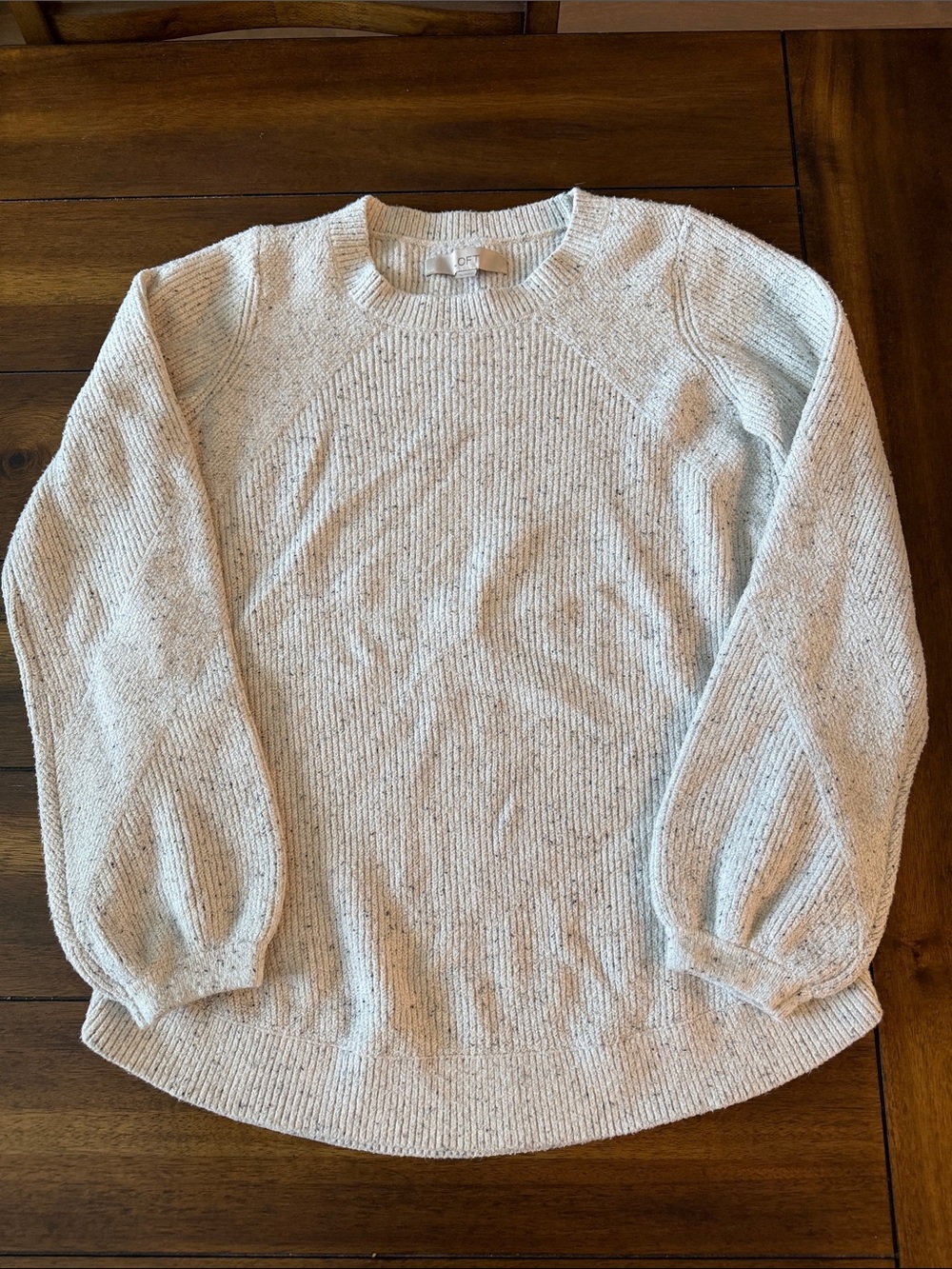 LOFT Light Heather Gray Men's Crewneck Sweater
